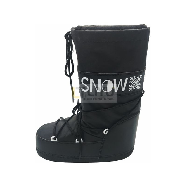 Moon Boots Adult Snow Boots Black Boots Fashion Winter Boots Warm Outdoor Mid-calf Uggs