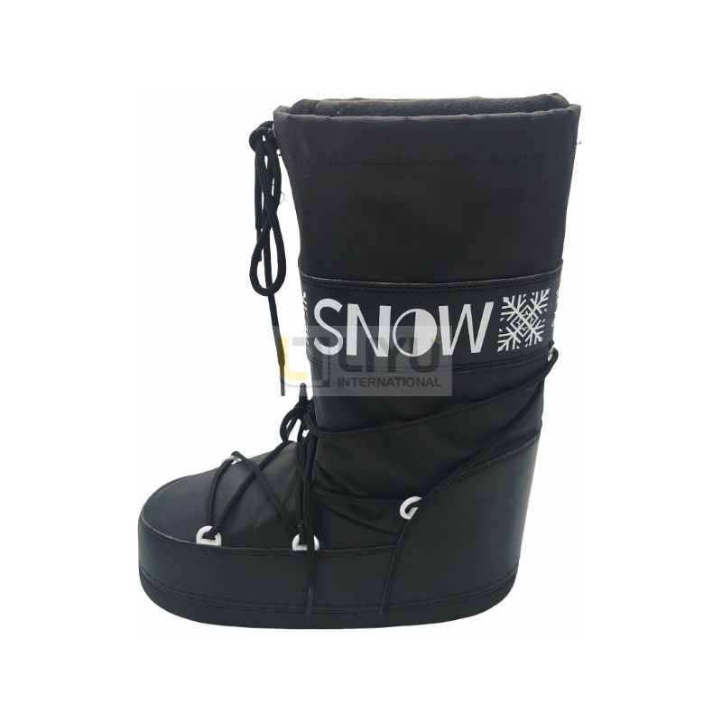 Moon Boots Adult Snow Boots Black Boots Fashion Winter Boots Warm Outdoor Mid-calf Uggs