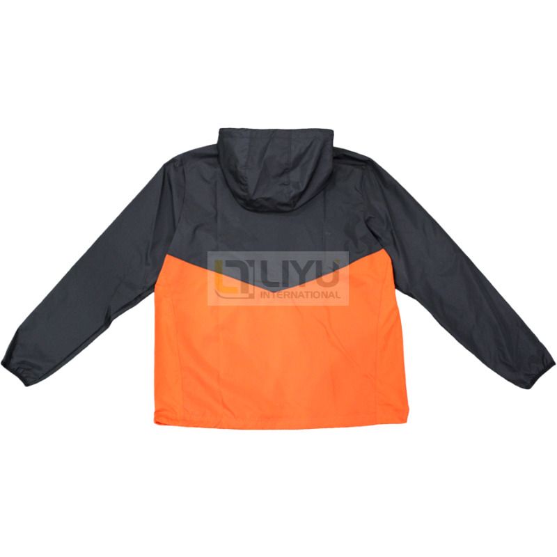 Detachable Hood Waterproof Rain Yellow Color Jacket Men's Windbreaker