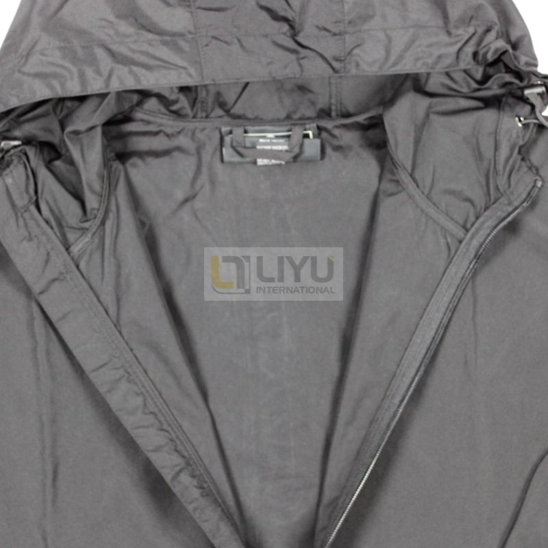 Hood Waterproof Raincoat Black Jacket Men's Windbreaker Waterproof And Breathable