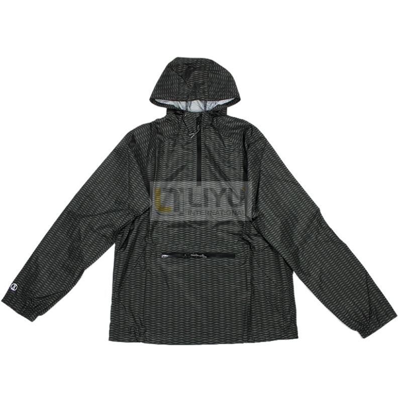 Black Winter Jacket Men's Raincoat Outdoor Jacket with Hood Waterproof Men's Windbreaker Waterproof Breathable